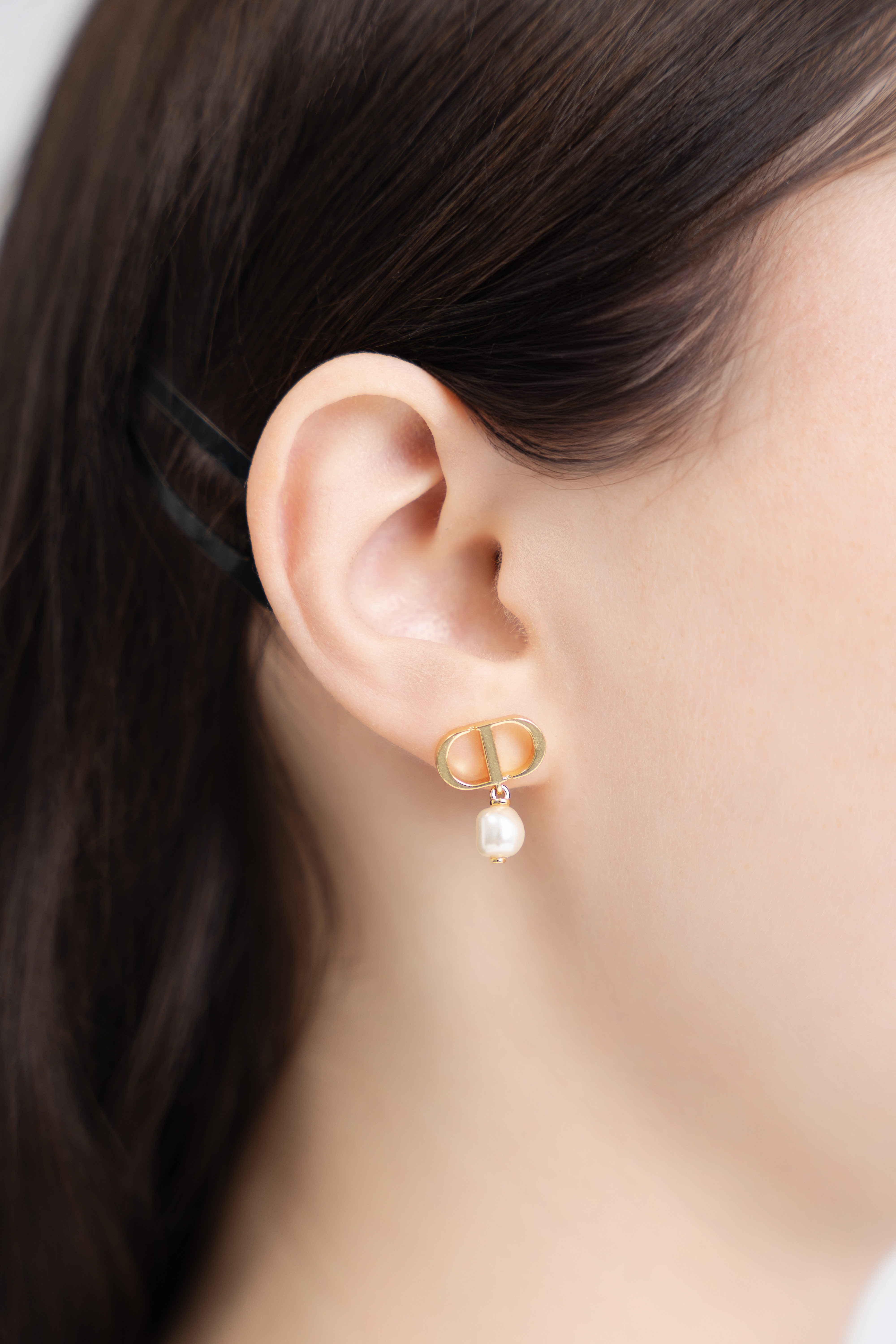Dior CD Pearl Earrings